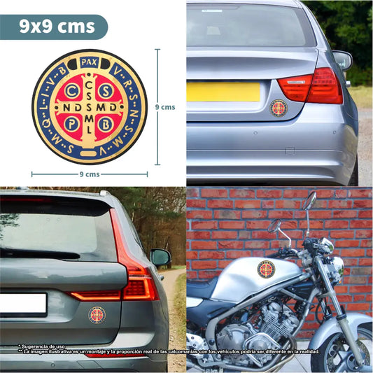 Calcomanía de San Benito de lujo oscuro || #6