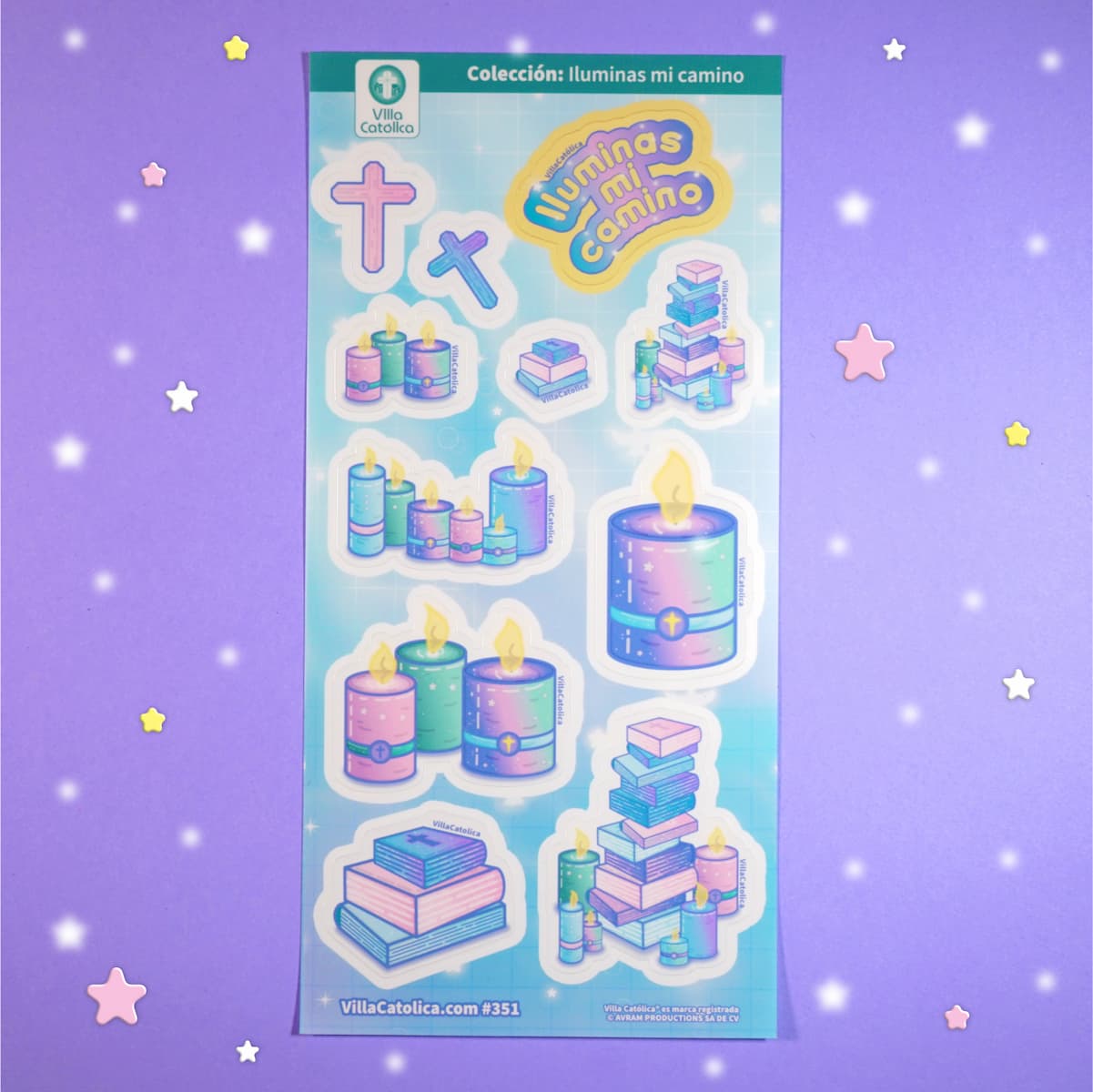 Iluminas mi camino Planilla de stickers || #351