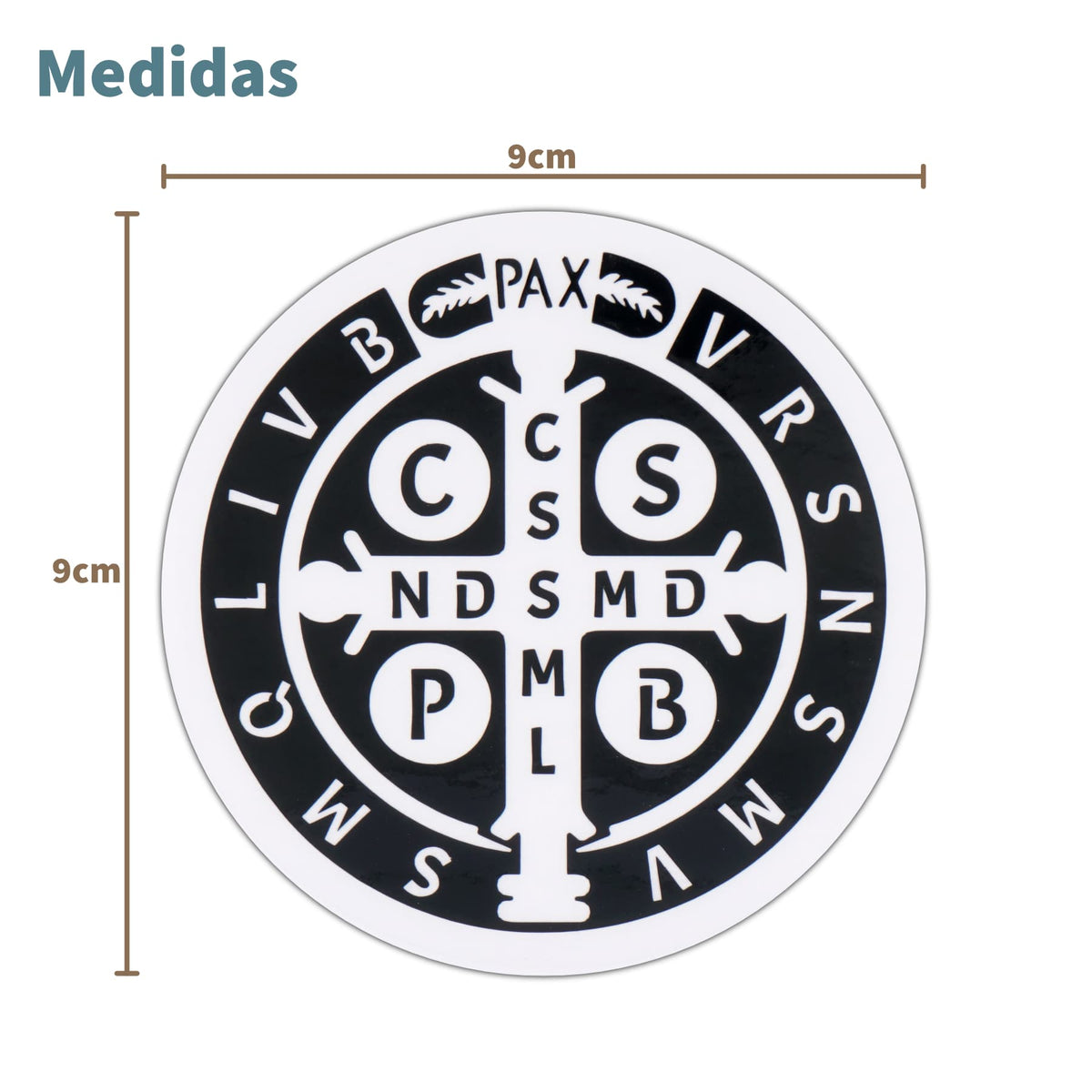 Kit de 3 Medallas de San Benito || Oro, plata y negra