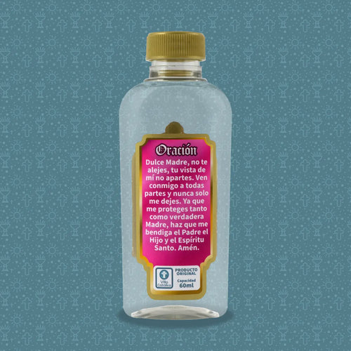 Botella de la Virgen de Guadalupe ilustrada #260
