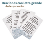 Oraciones catolicas infantiles con letra grande y facil lectura para niños