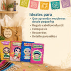 Kit de oraciones catolicas infantiles ideal para catequesis regalos recuerdos bolsitas y detalles para niños